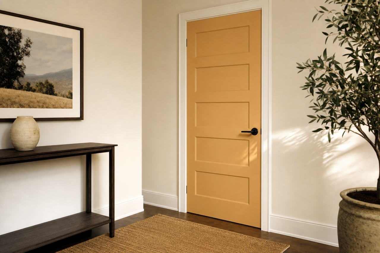 Coffeehouse by Benjamin Moore on interior-doors
