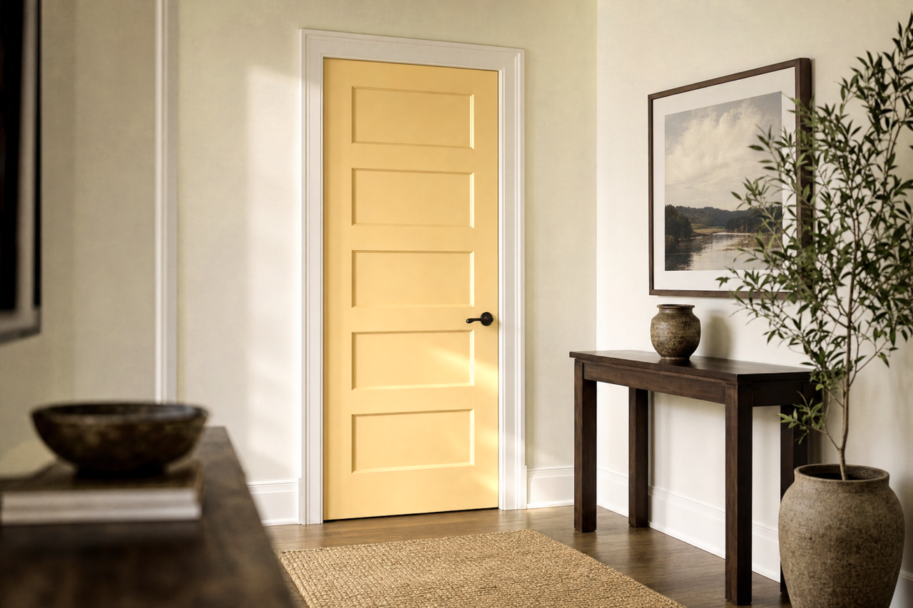 Wythe by Benjamin Moore on interior-doors