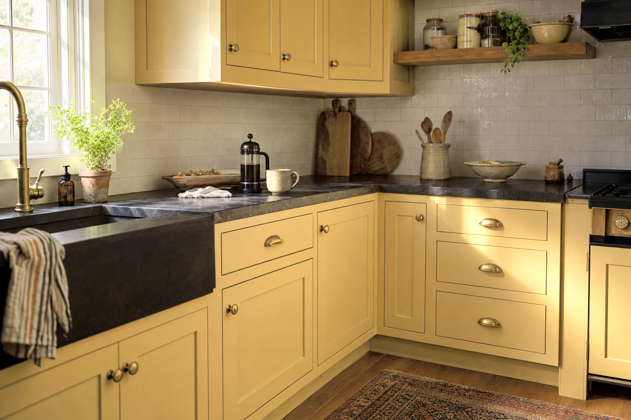Wythe by Benjamin Moore on cabinets