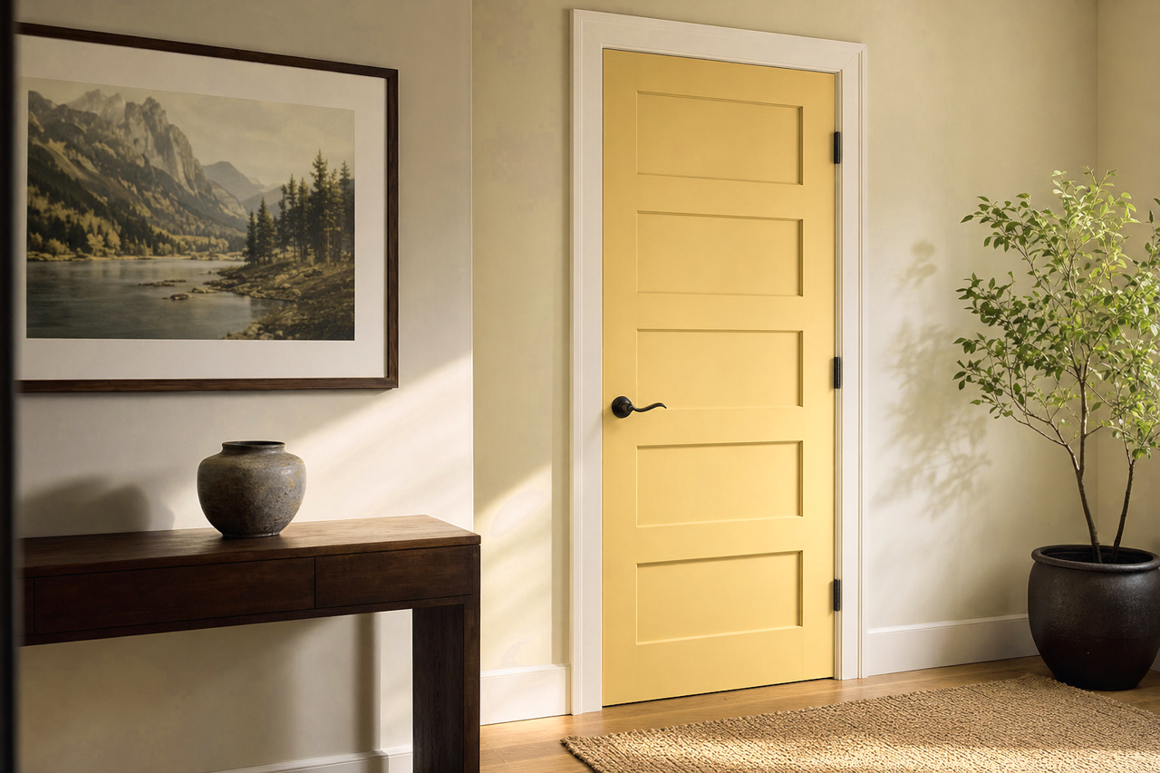 Wythe by Benjamin Moore on interior-doors