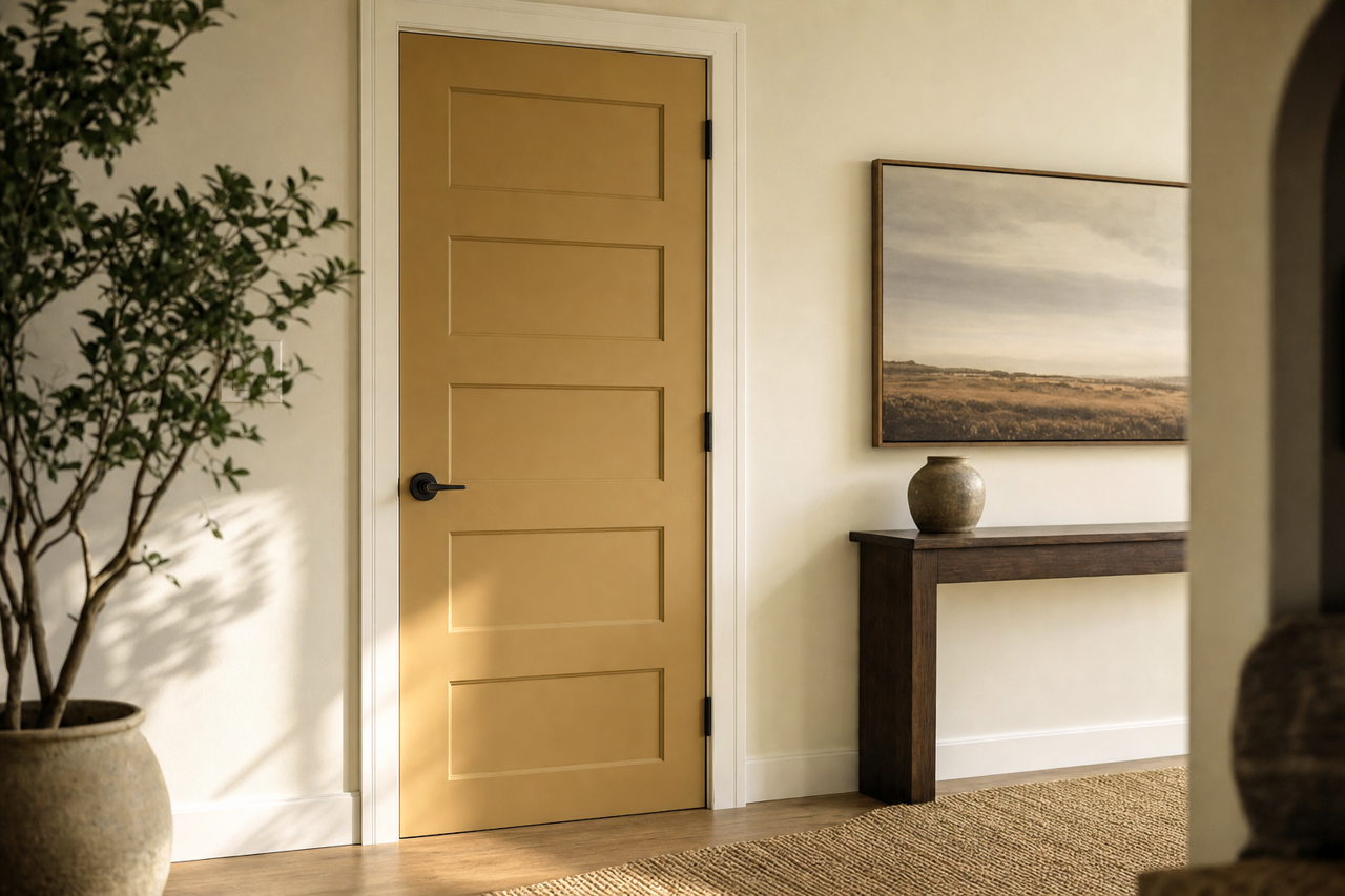 Everard by Benjamin Moore on interior-doors