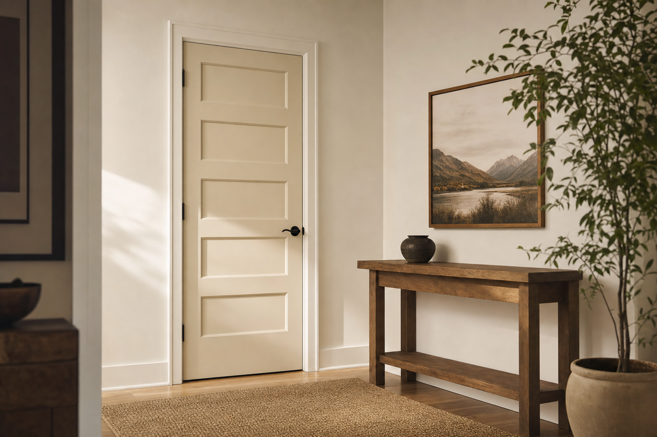 York by Benjamin Moore on interior-doors