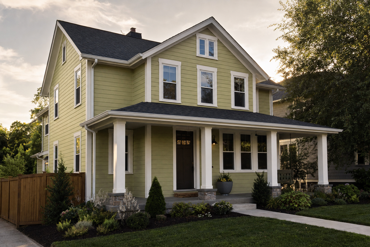Greenhow by Benjamin Moore on exterior