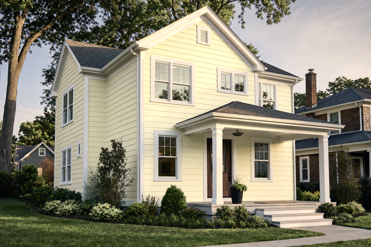Green by Benjamin Moore on exterior