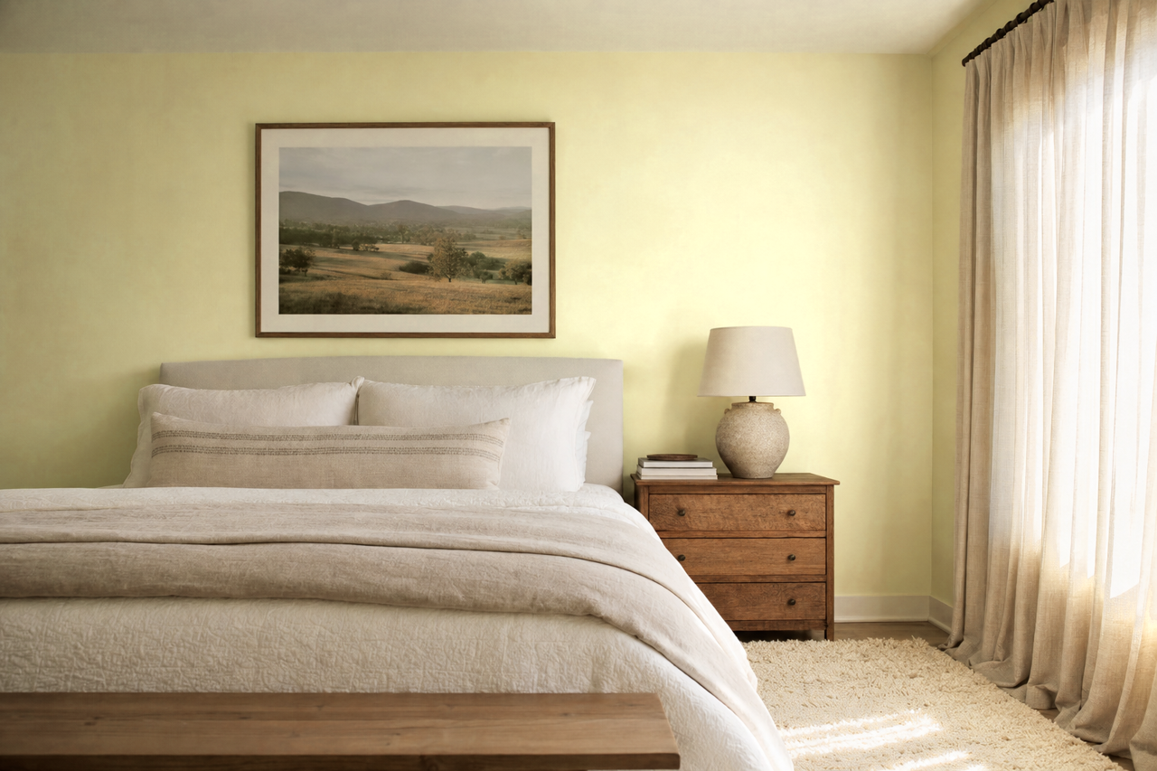 Green by Benjamin Moore on interiors