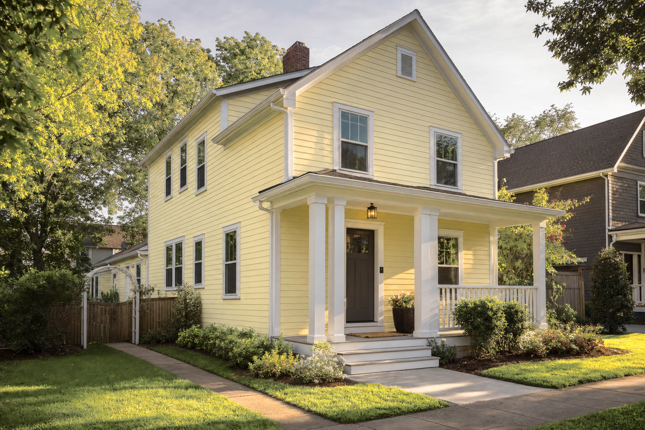 Green by Benjamin Moore on exterior