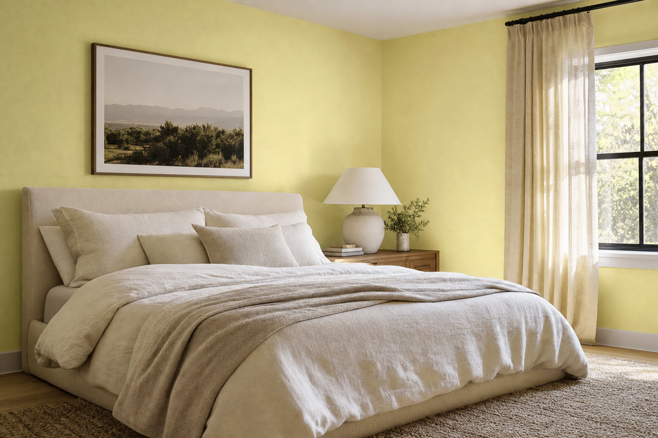 Green by Benjamin Moore on interiors