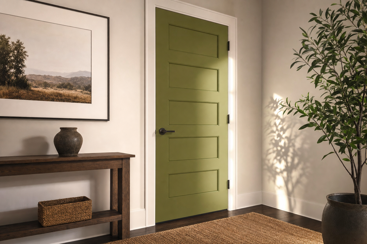 Timson by Benjamin Moore on interior-doors