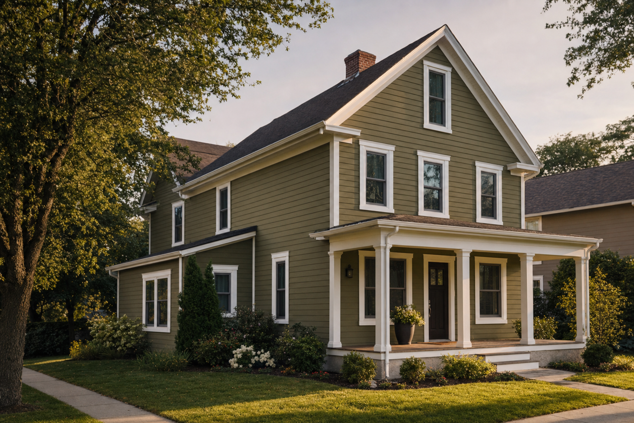 Palmer by Benjamin Moore on exterior