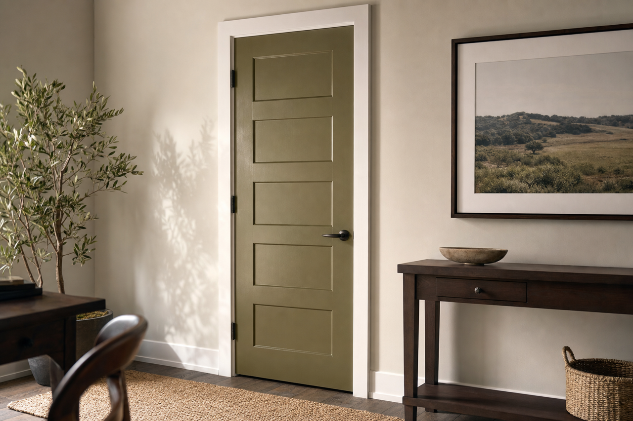 Palmer by Benjamin Moore on interior-doors