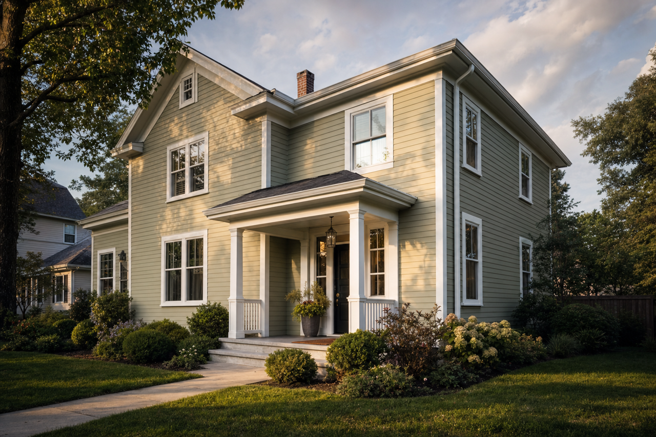 Bassett by Benjamin Moore on exterior