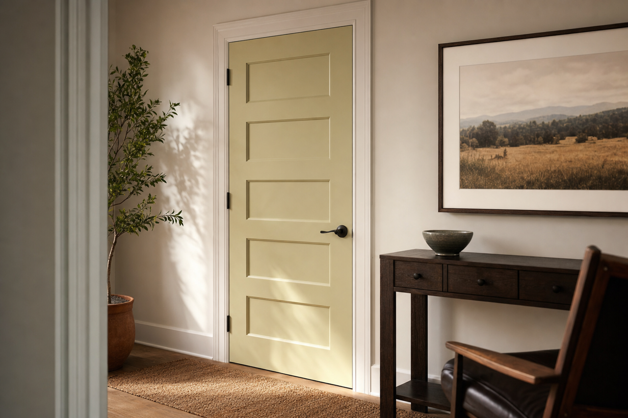 Levingston by Benjamin Moore on interior-doors