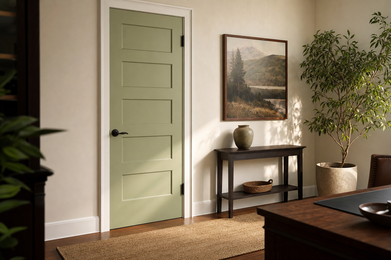 Russell by Benjamin Moore on interior-doors