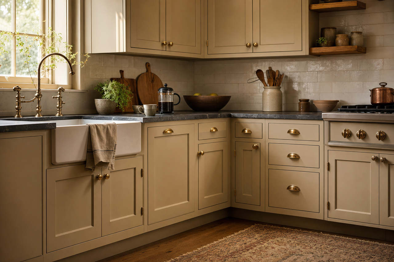 Tyler by Benjamin Moore on cabinets