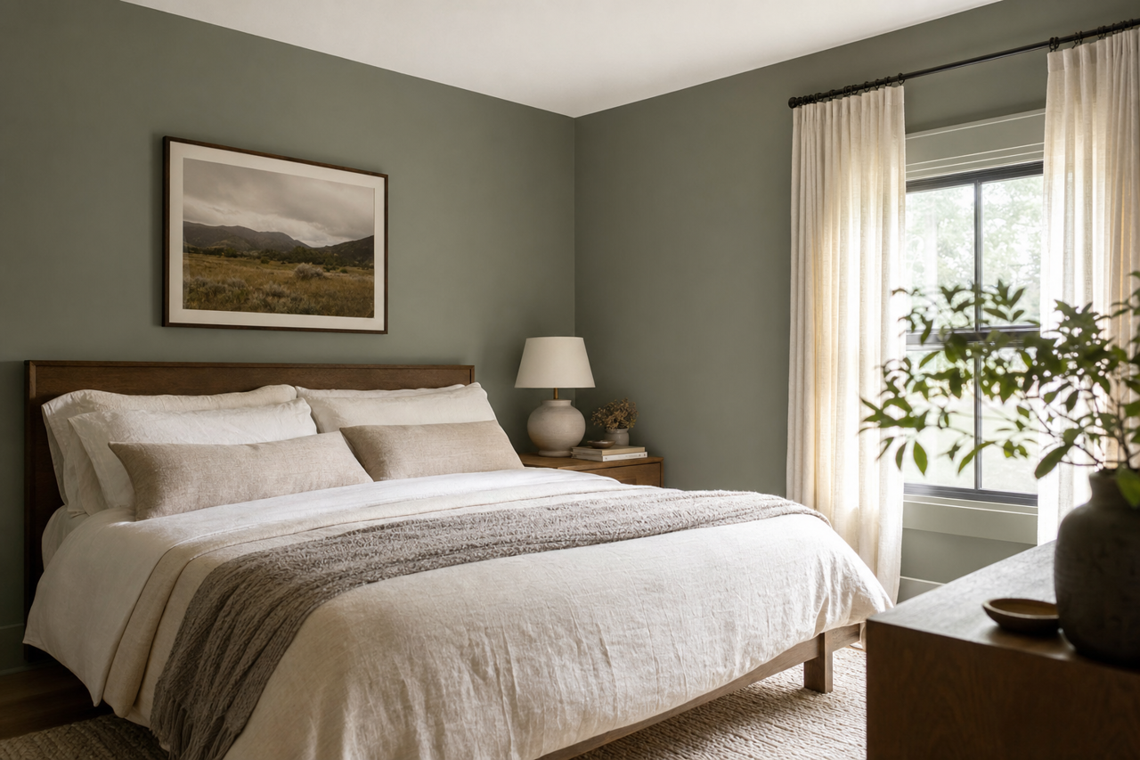 Nicolson by Benjamin Moore on interiors
