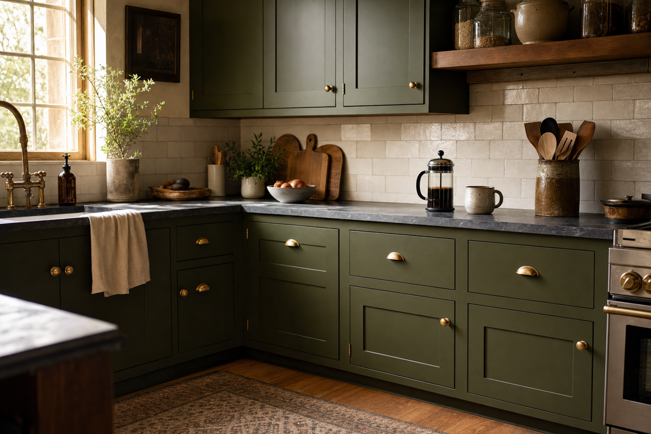 Windsor by Benjamin Moore on cabinets