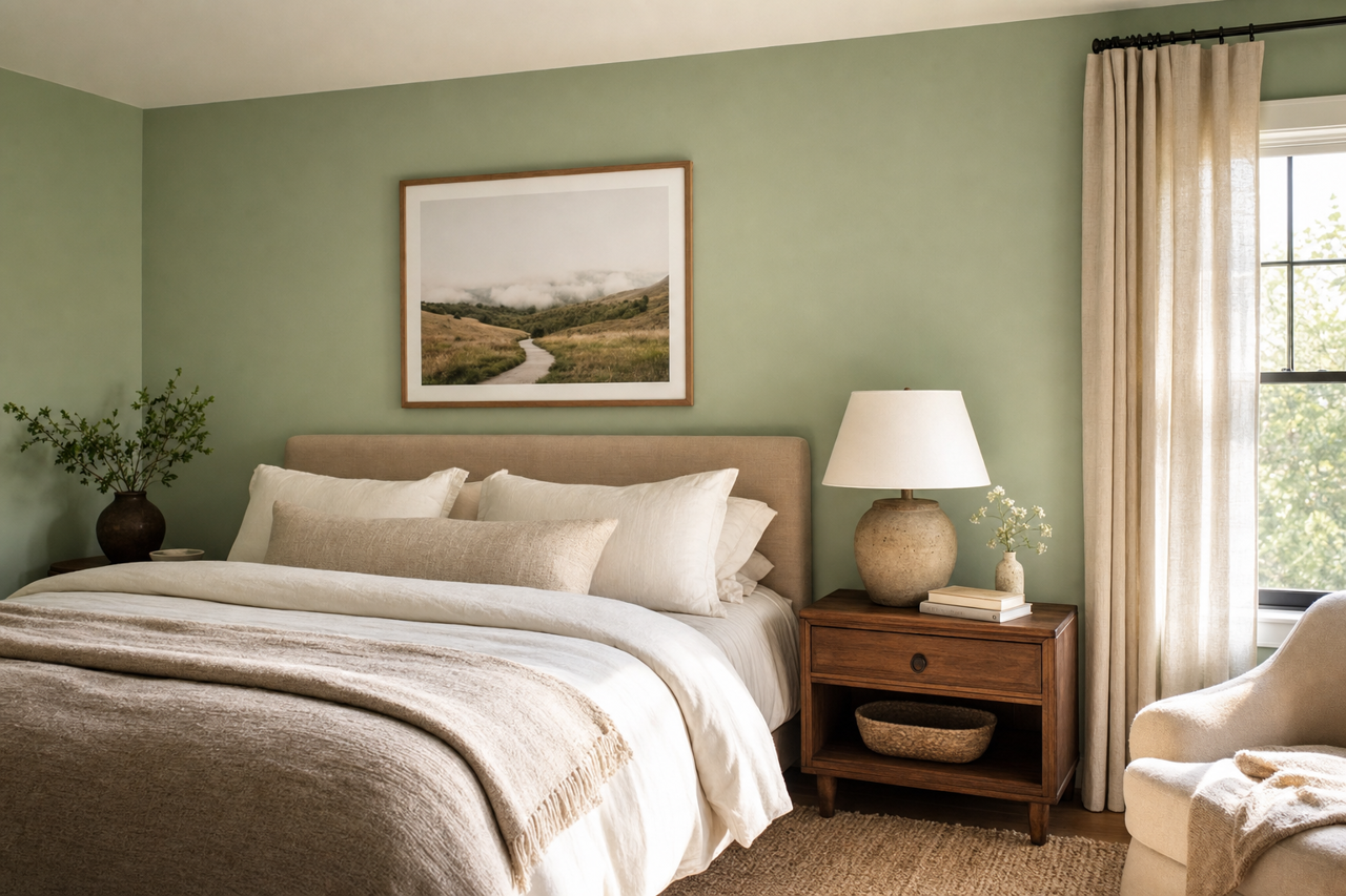 Sea by Benjamin Moore on interiors