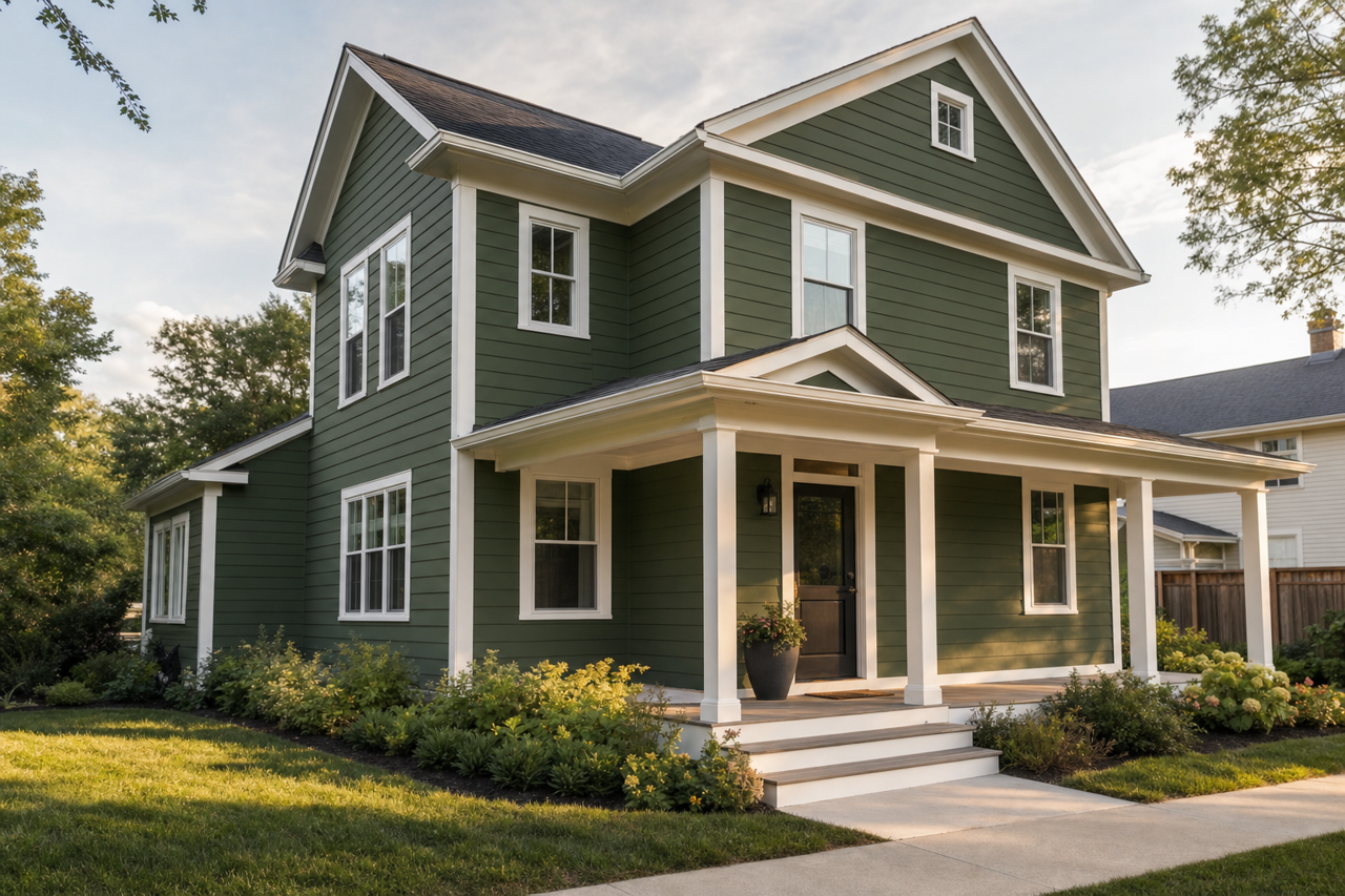 Colonial by Benjamin Moore on exterior