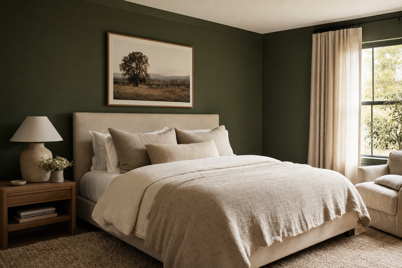 Colonial by Benjamin Moore on interiors