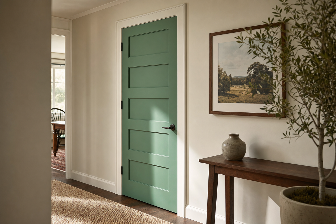 Dunmore by Benjamin Moore on interior-doors