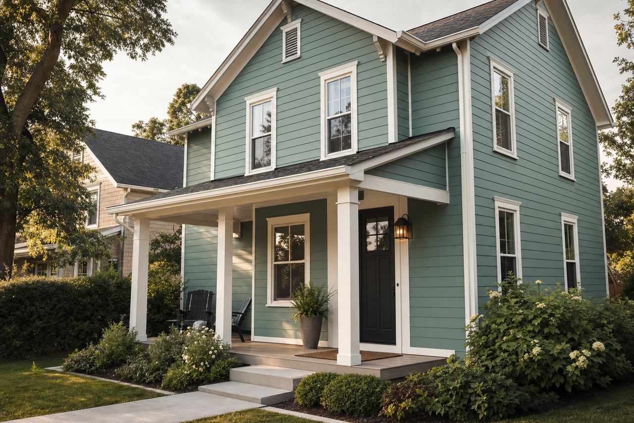 Spotswood by Benjamin Moore on exterior