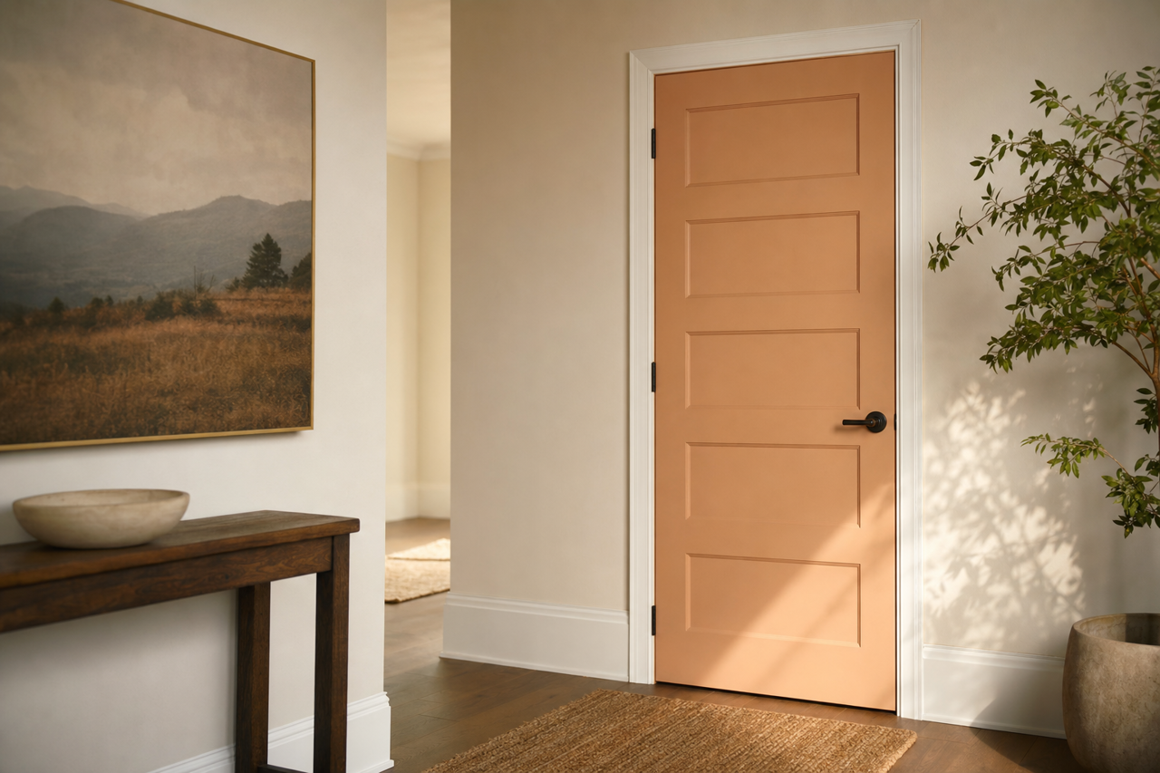 Finnie by Benjamin Moore on interior-doors
