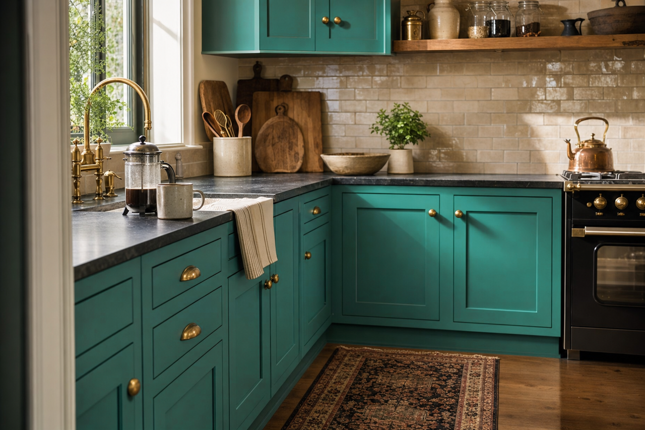 Geddy by Benjamin Moore on cabinets
