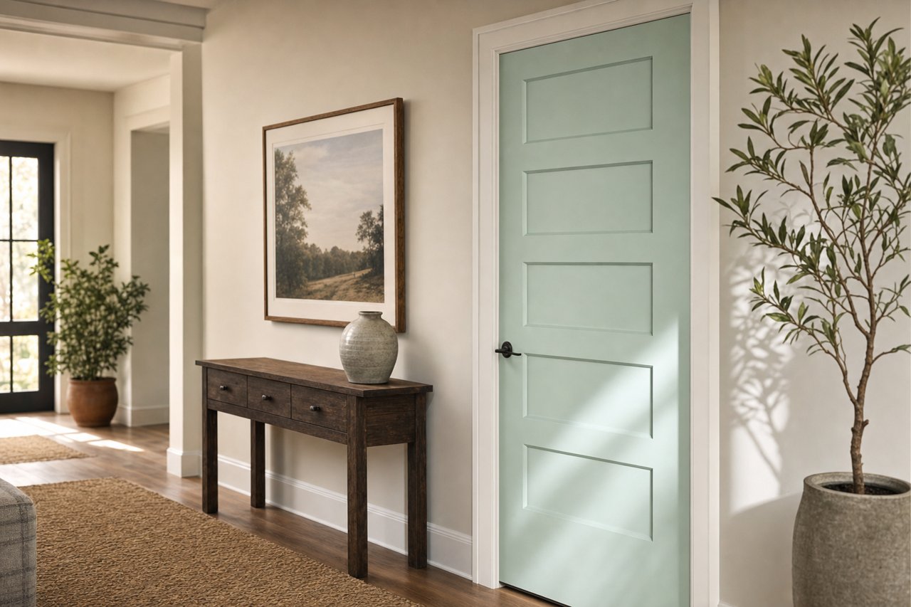 Galt by Benjamin Moore on interior-doors