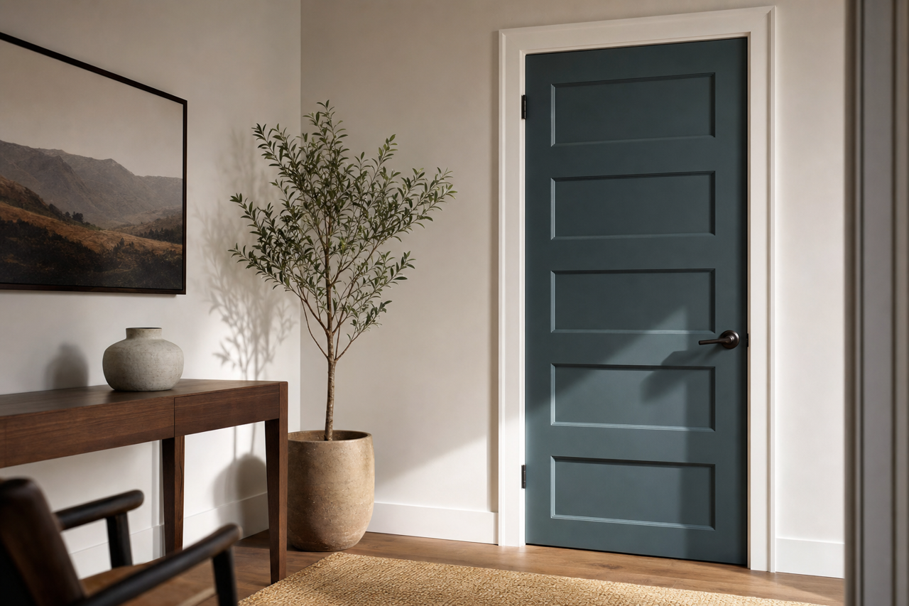 Everard by Benjamin Moore on interior-doors