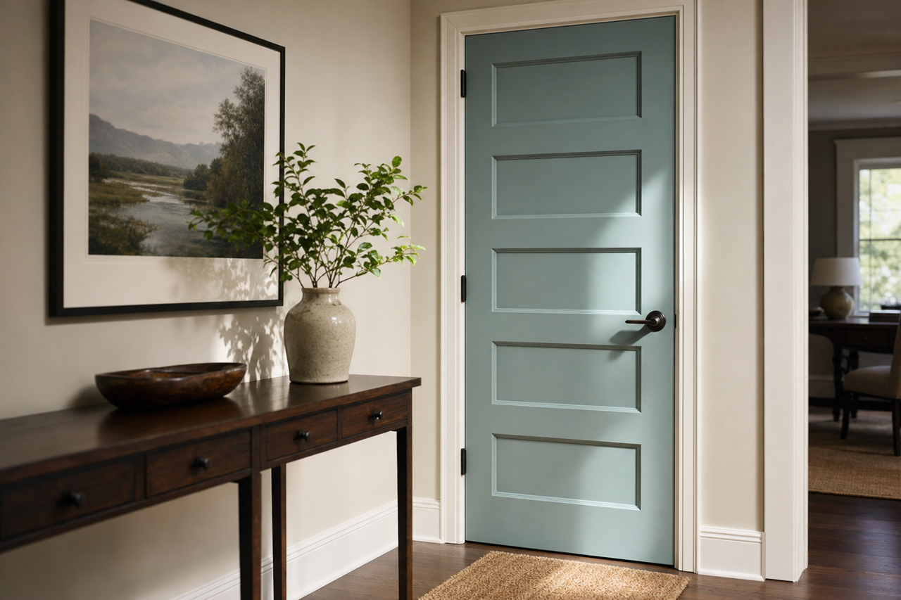Williamsburg by Benjamin Moore on interior-doors