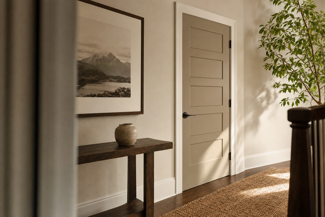 Cole by Benjamin Moore on interior-doors