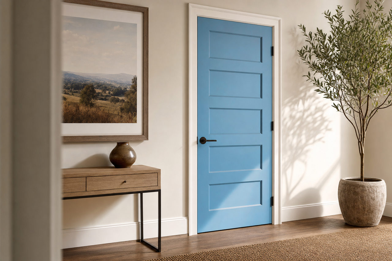 Lafayette by Benjamin Moore on interior-doors