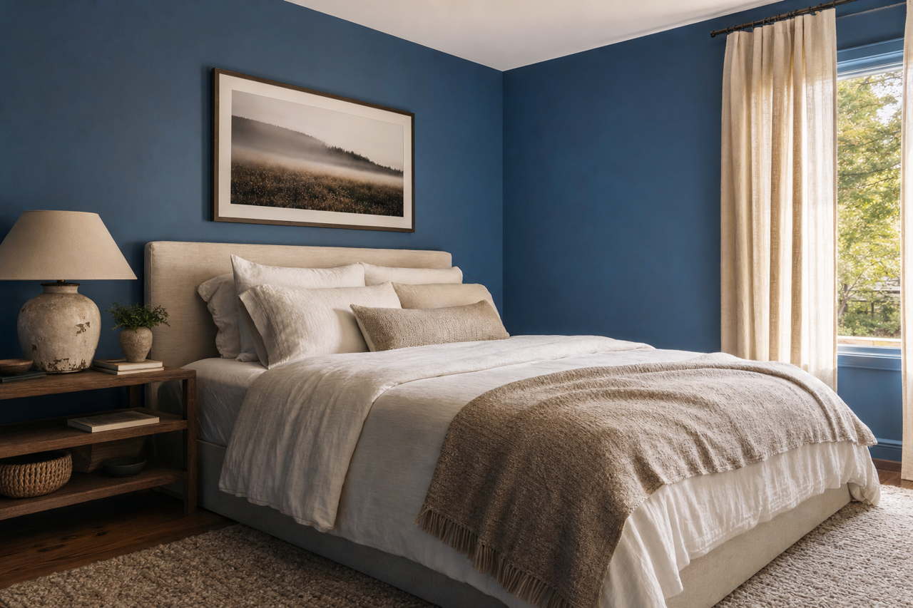 Prussian by Benjamin Moore on interiors