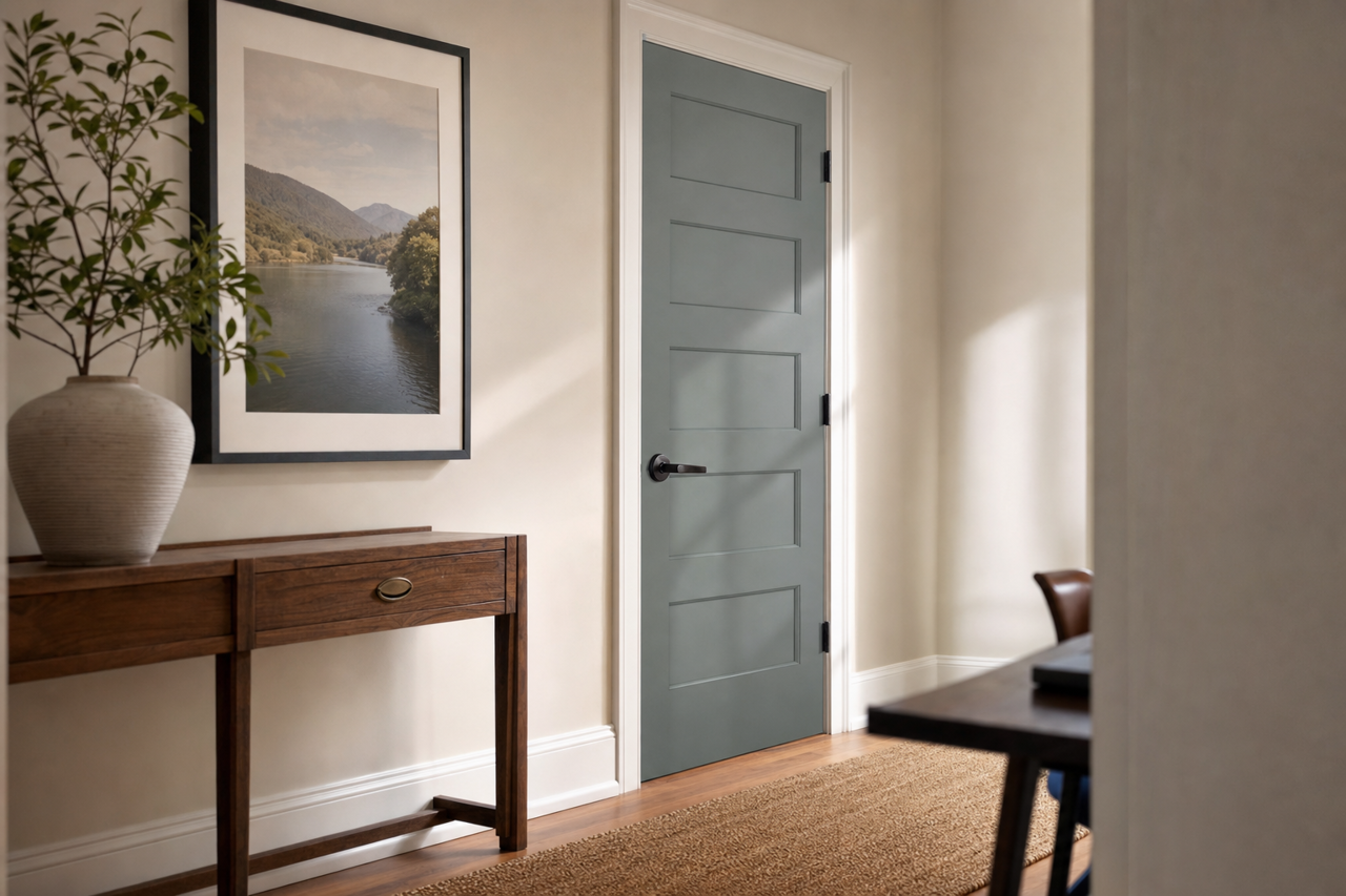 Apollo by Benjamin Moore on interior-doors