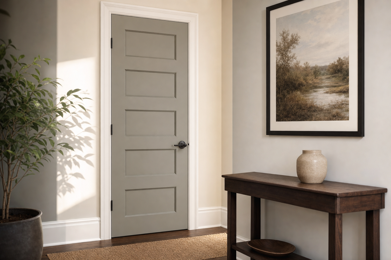 Gunsmith by Benjamin Moore on interior-doors