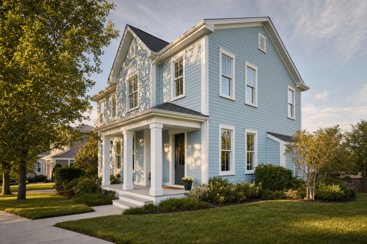 Greenhow by Benjamin Moore on exterior