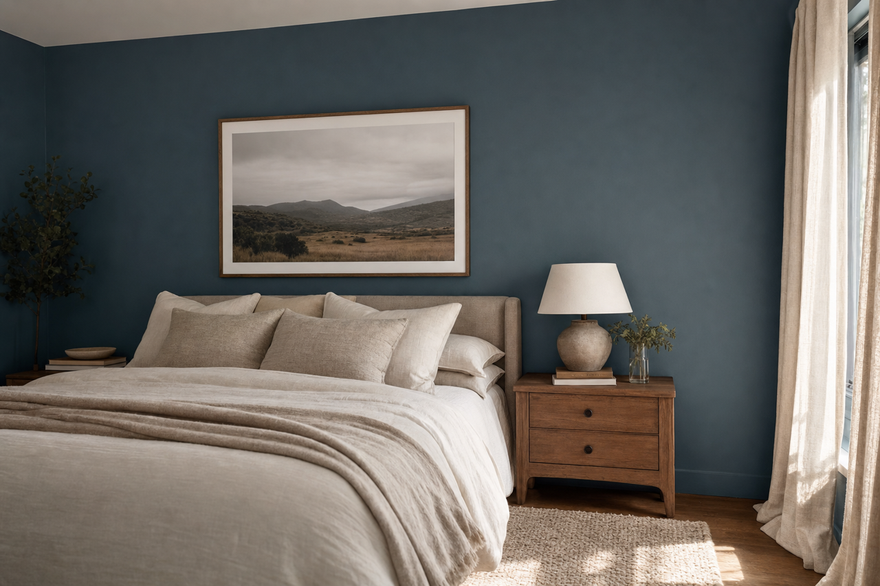 Brush by Benjamin Moore on interiors