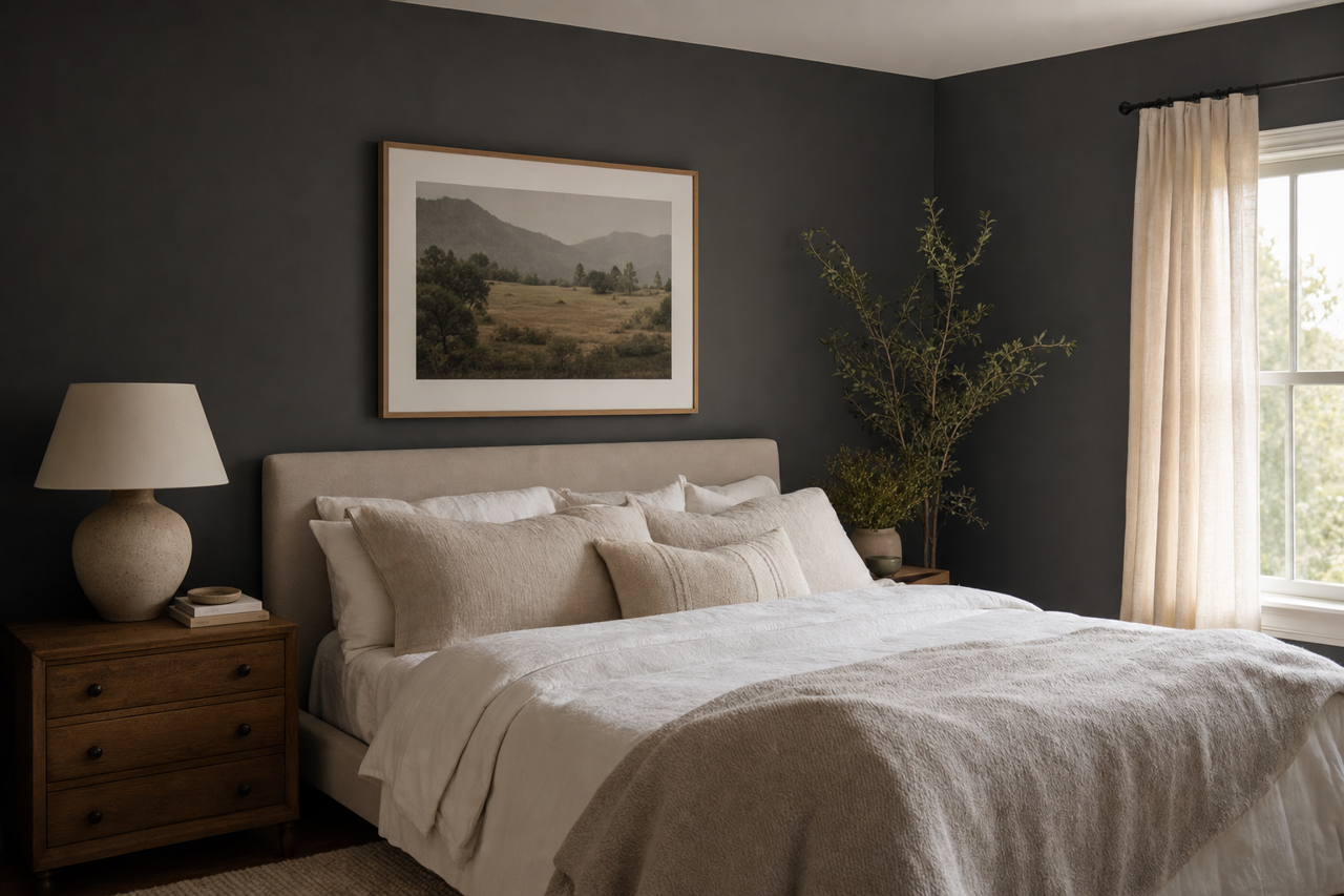 Mopboard by Benjamin Moore on interiors