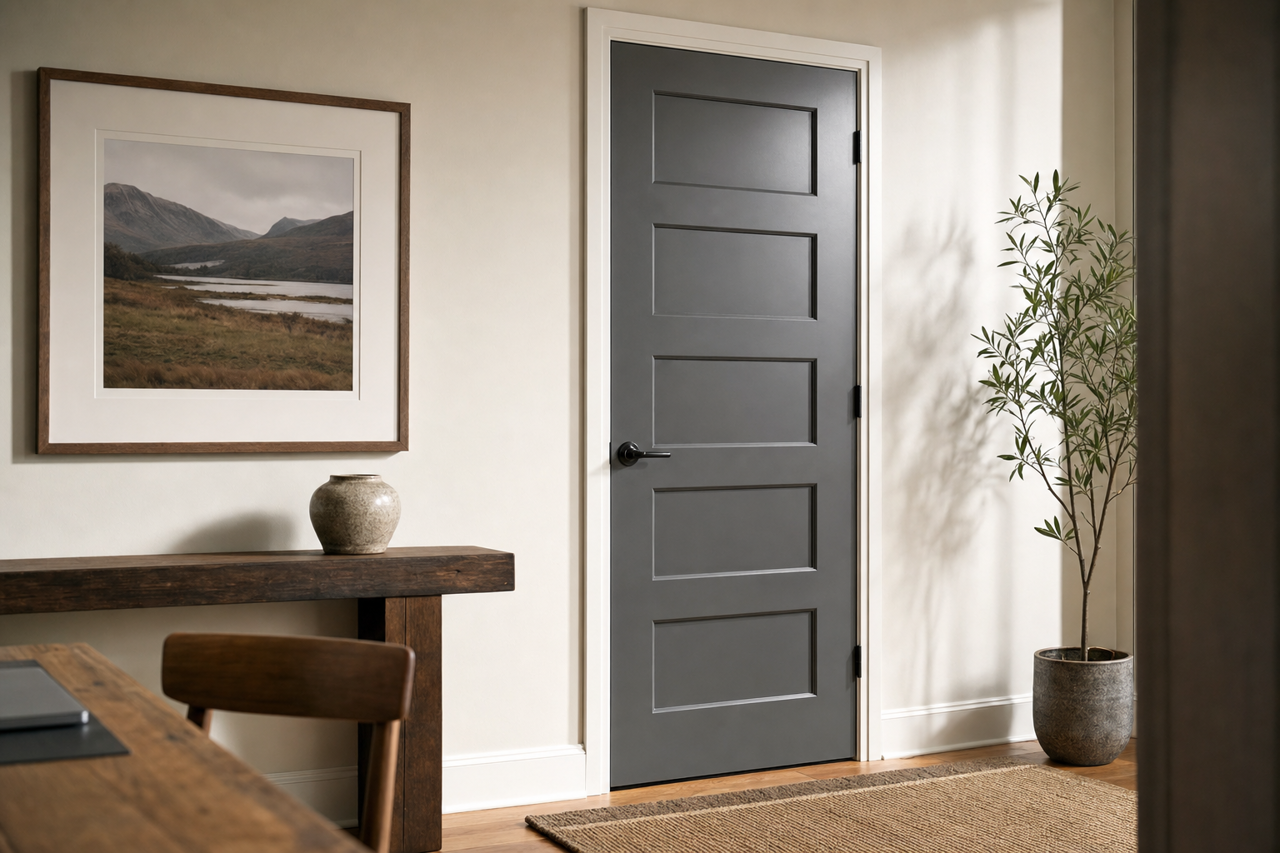 Ambler by Benjamin Moore on interior-doors