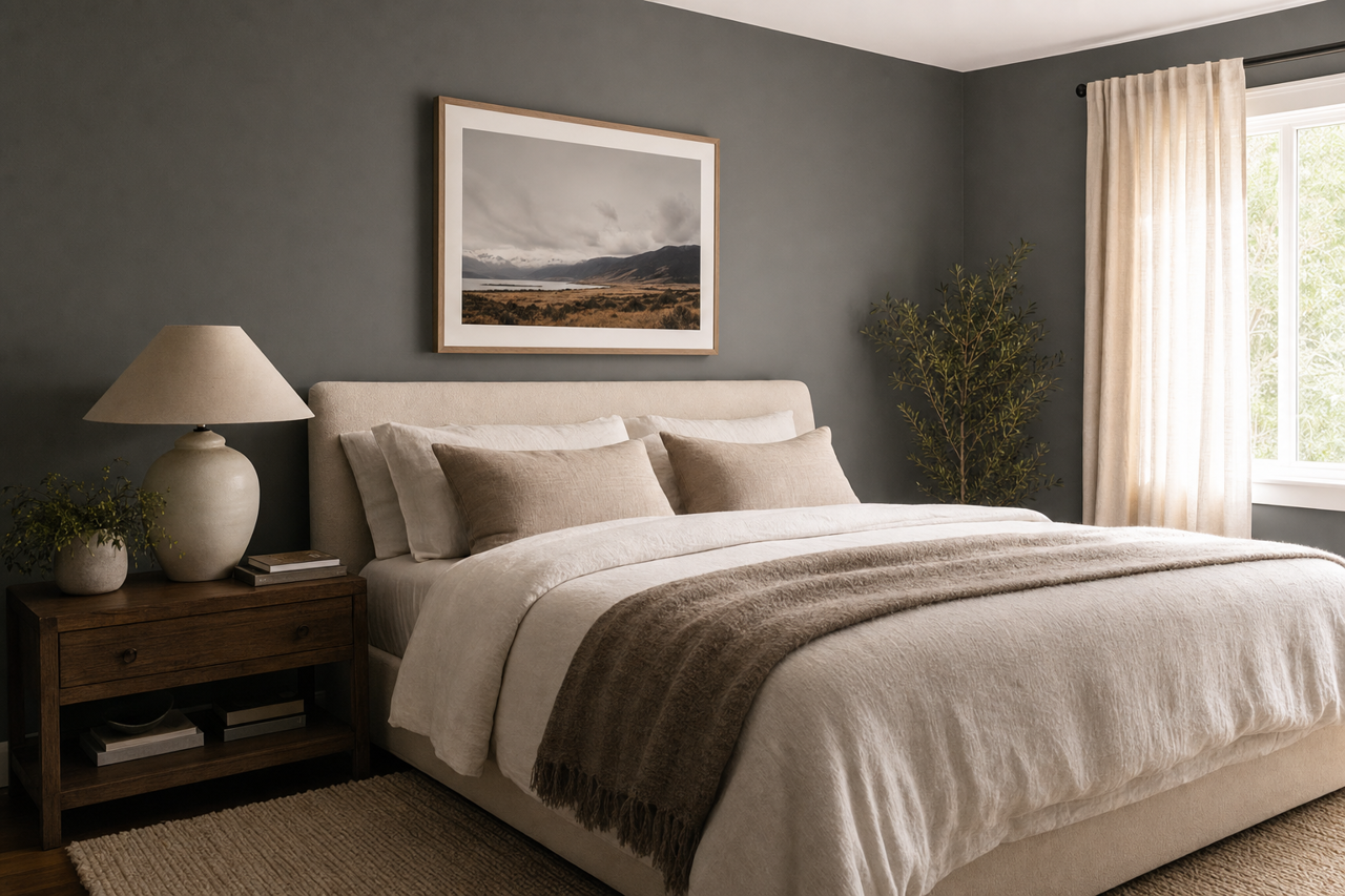 Bracken by Benjamin Moore on interiors