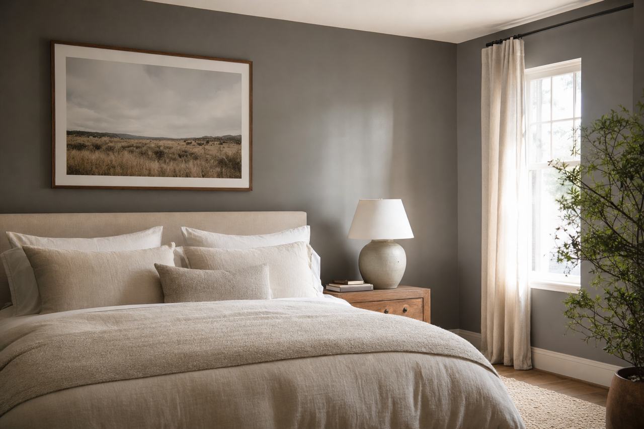 Lampblack by Benjamin Moore on interiors