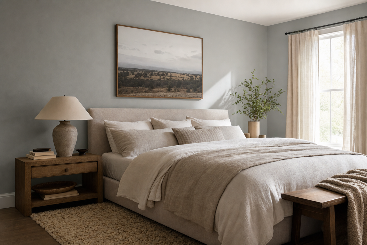 Slate by Benjamin Moore on interiors