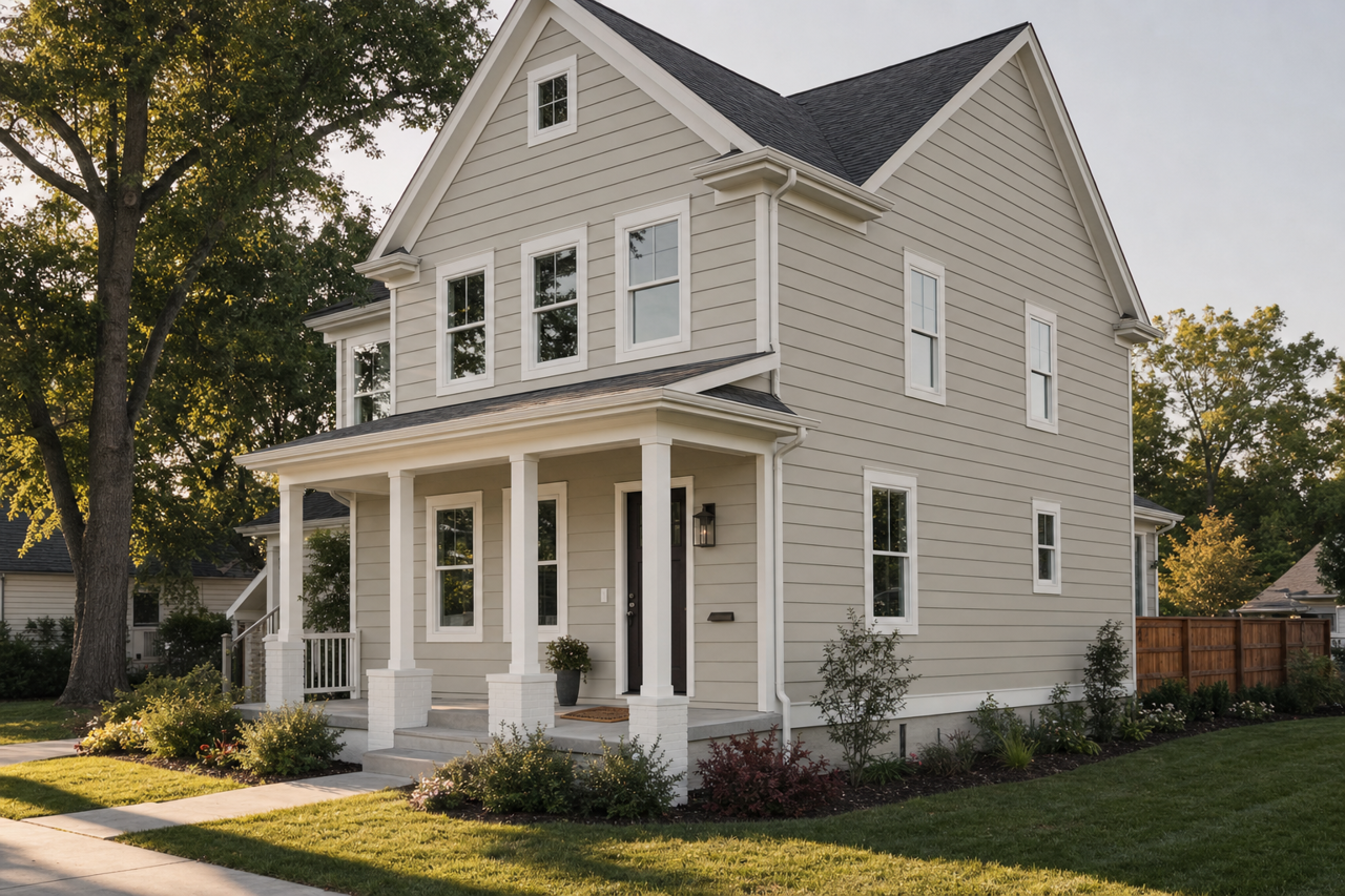 Bone by Benjamin Moore on exterior