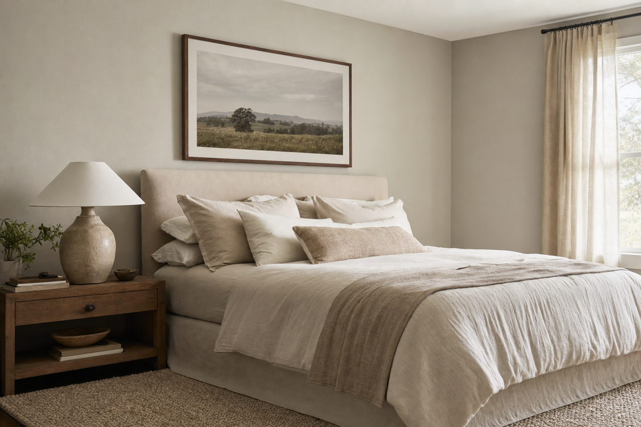 Bone by Benjamin Moore on interiors