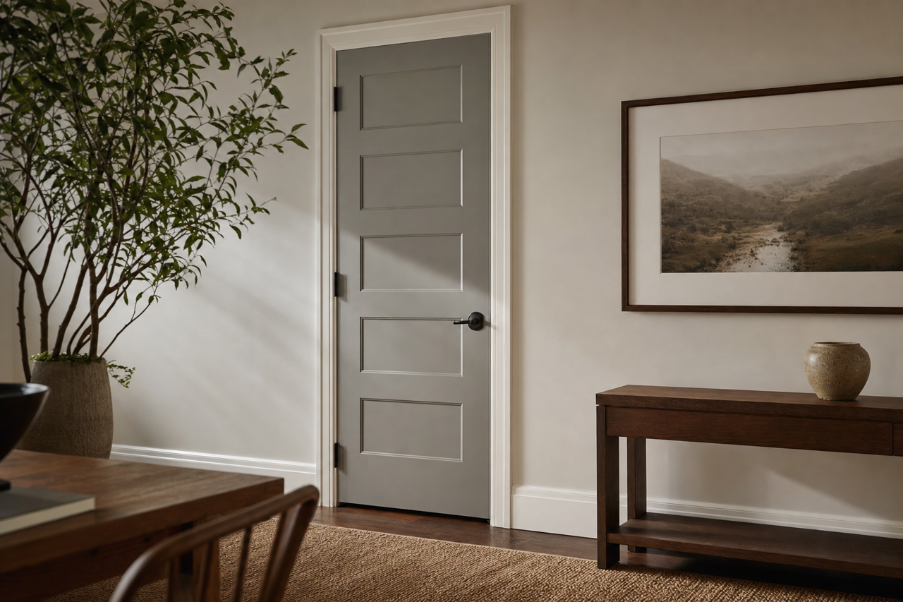 Geddy by Benjamin Moore on interior-doors