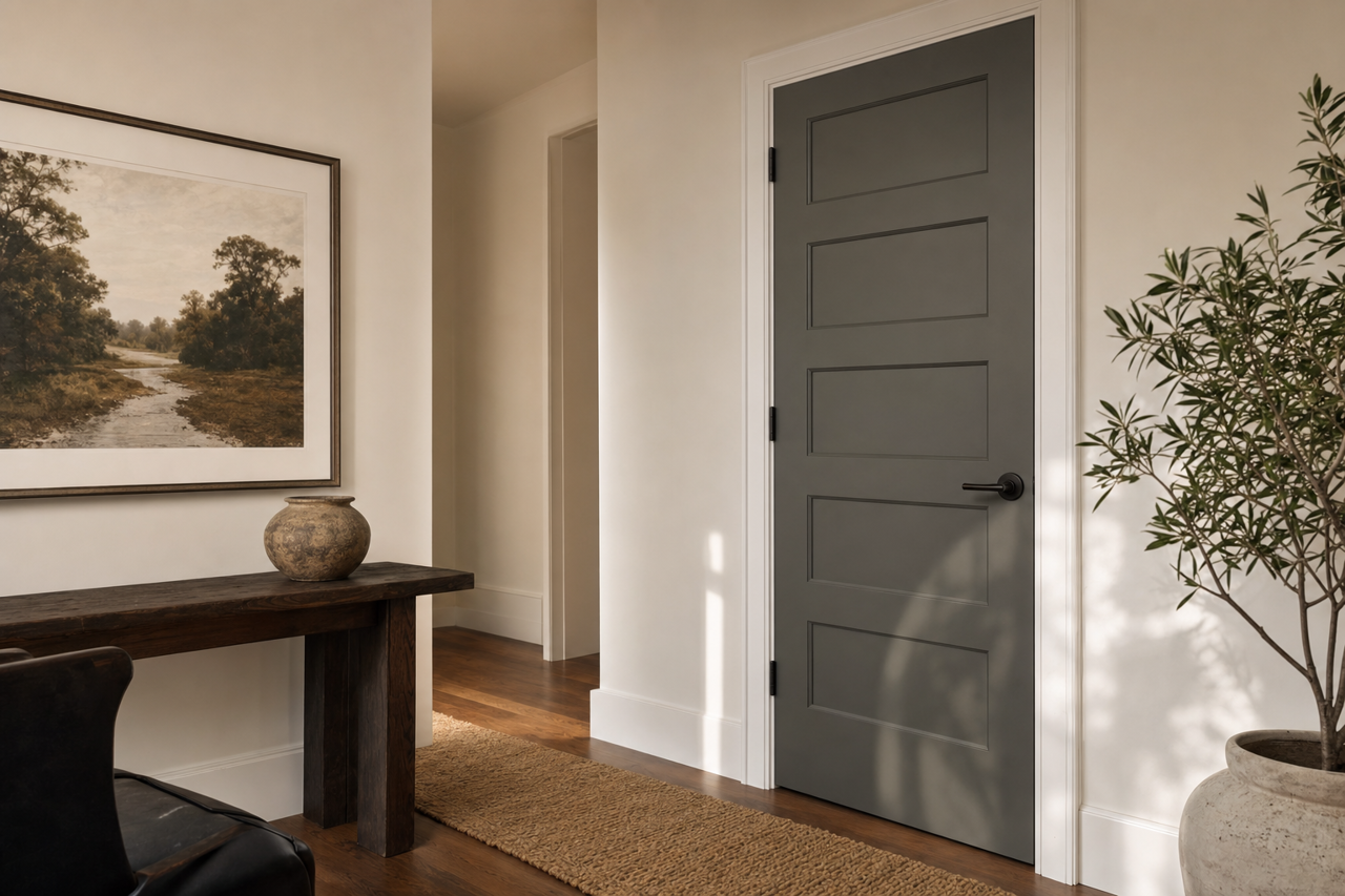 Randolph by Benjamin Moore on interior-doors