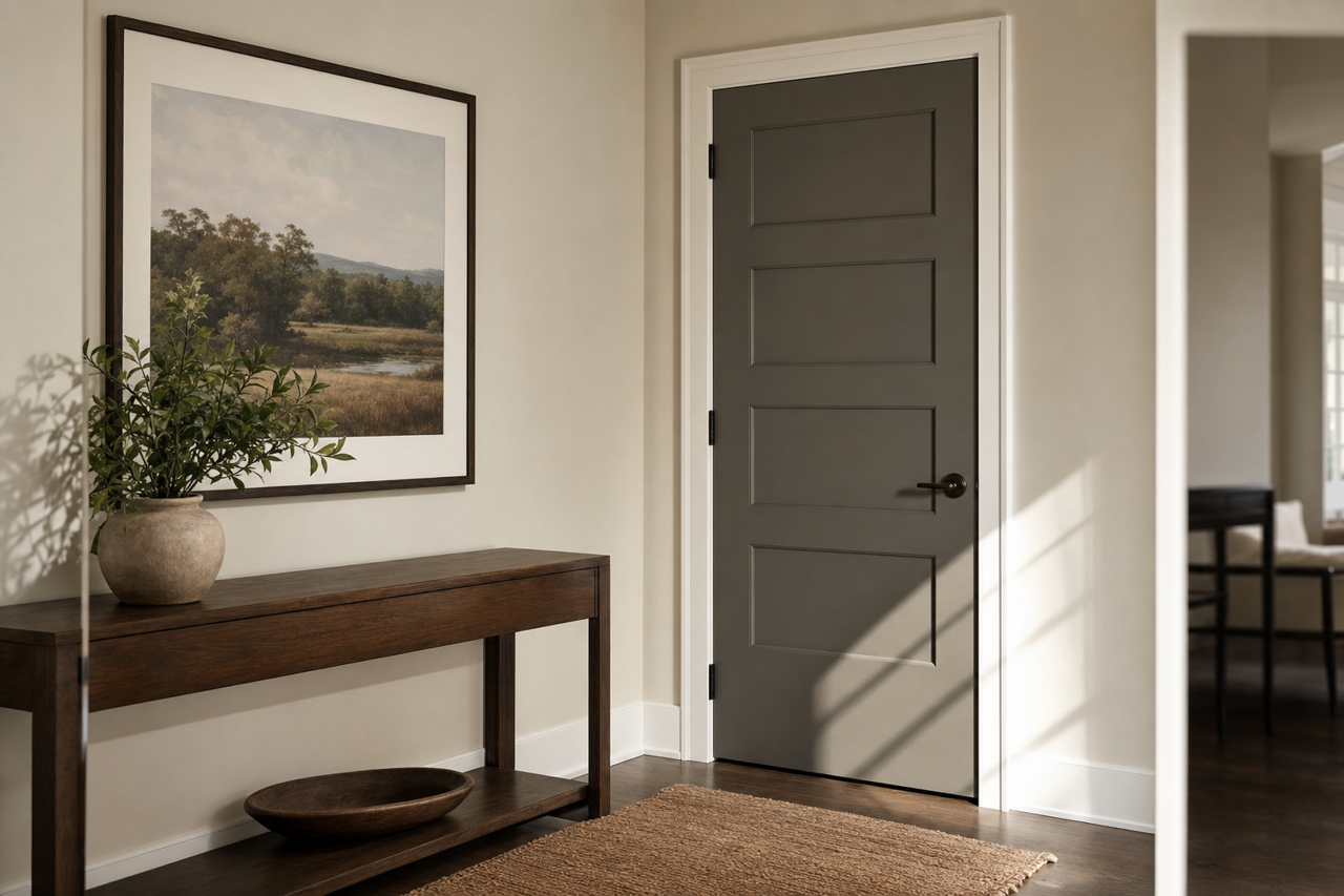 Tavern by Benjamin Moore on interior-doors