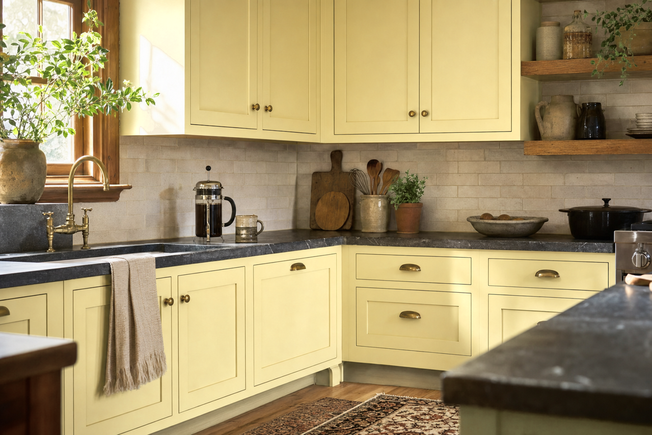 Castleton by Benjamin Moore on cabinets