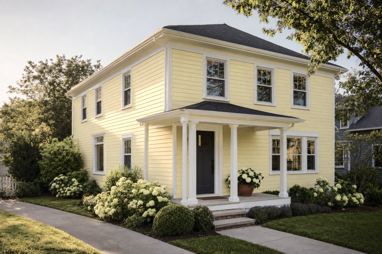 Castleton by Benjamin Moore on exterior