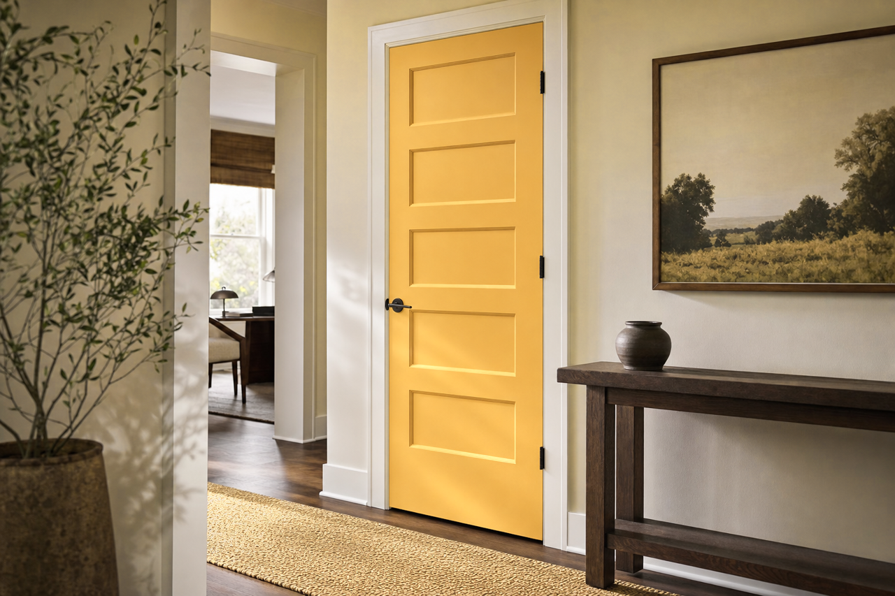 Stuart by Benjamin Moore on interior-doors